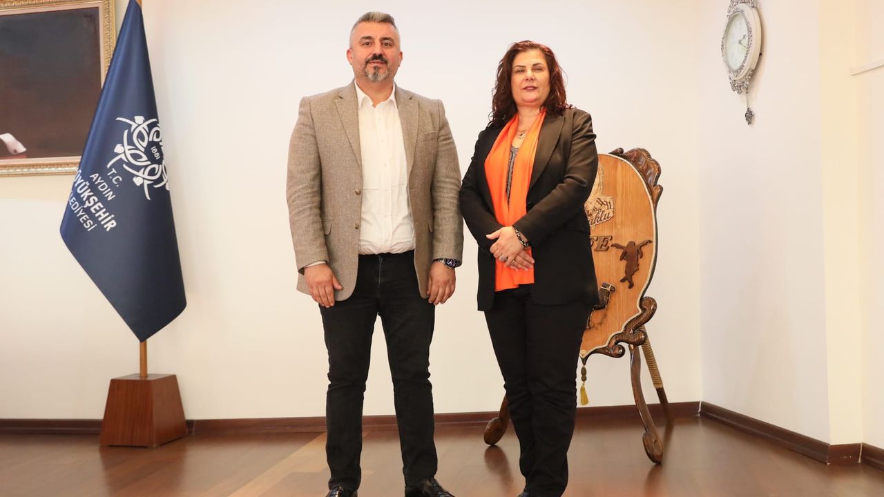 CHP İncirliova Belediye Başkan Adayı Gökmen'den Başkan Çerçioğlu'na ziyaret