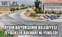 Aydın Büyükşehir Belediyesi  Zeybekler Bulvarı’nı yeniledi