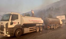 Efeler’den yangın söndürme çalışmalarına destek