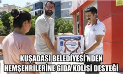 Kuşadası Belediyesi’nden hemşehrilerine gıda kolisi desteği