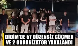 Didim’de 57 düzensiz göçmen ve 2 organizatör yakalandı