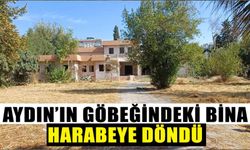 Aydın'ın göbeğindeki bina harabeye döndü