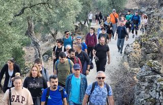 Cumhuriyet'in 100. Yılını 'trekking' etkinliğiyle kutladılar