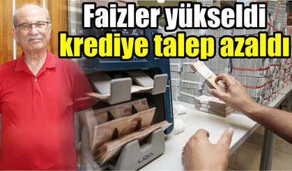 Faizler yükseldi, krediye talep azaldı