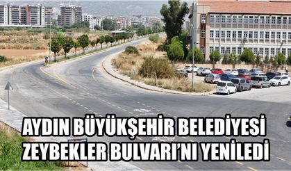 Aydın Büyükşehir Belediyesi  Zeybekler Bulvarı’nı yeniledi