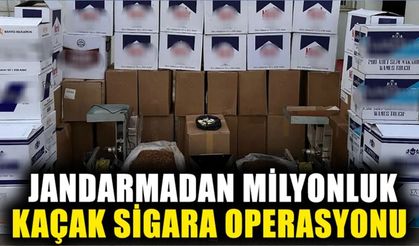 Aydın’da jandarmadan milyonluk kaçak sigara operasyonu