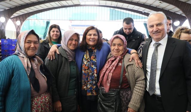 Başkan Çerçioğlu'na Çine'de yoğun ilgi
