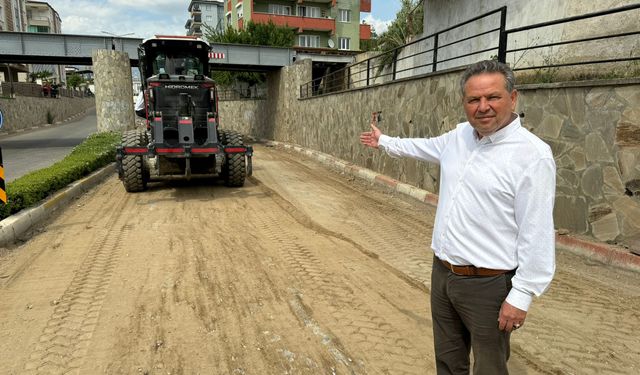 Muhtar Öztürk’ten Büyükşehir'e hizmet teşekkürü