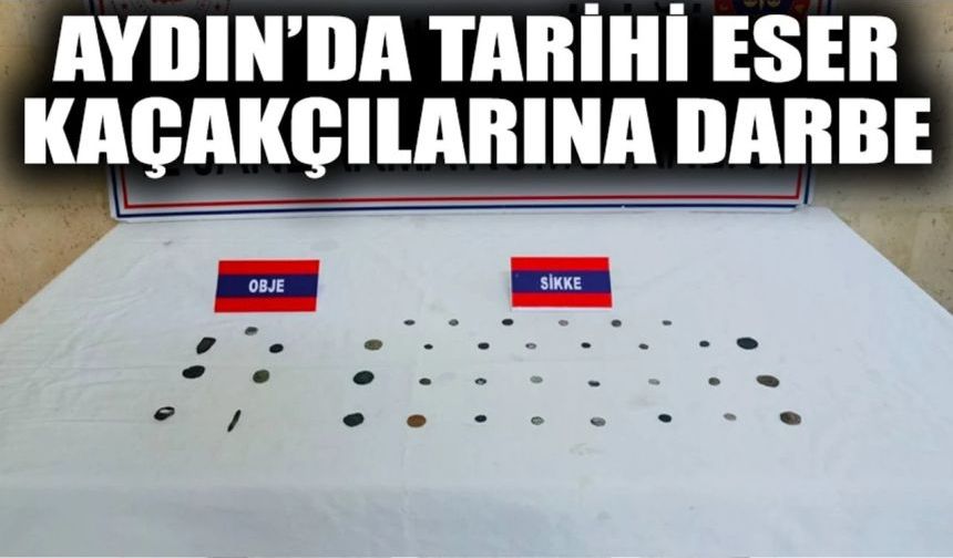 Aydın’da tarihi eser kaçakçılarına darbe